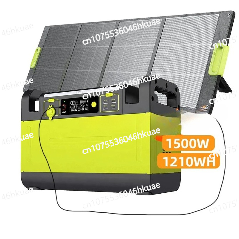 Outdoor Power Bank With Ac Outlet - สถานีพลังงานสำรองแบบพกพา 1500 วัตต์ พร้อมเต้ารับไฟฟ้ากระแสสลับ สำหรับกิจกรรมกลางแจ้ง ตั้งแคมป์