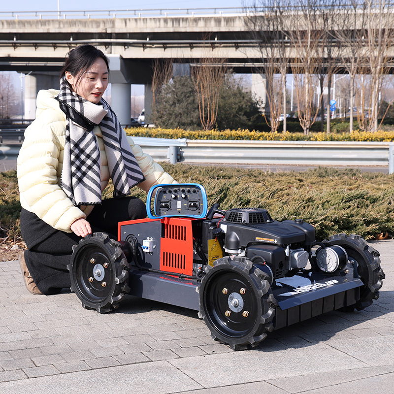 Hedge Trimmer Cordless - เครื่องตัดหญ้าแบบฟลายวีลควบคุมระยะไกล ดีเซล 500 มม. แบบปรับแต่งได้สำหรับฟาร์ม