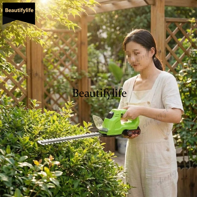 Hedge Trimmer Cordless - เครื่องตัดแต่งกิ่งไม้ไร้สาย A81 กรรไกรตัดแต่งกิ่งไฟฟ้าแบบมือถือ ใช้พลังงานแบตเตอรี่ลิเธียม เครื่องมือตัดหญ้าในสวน