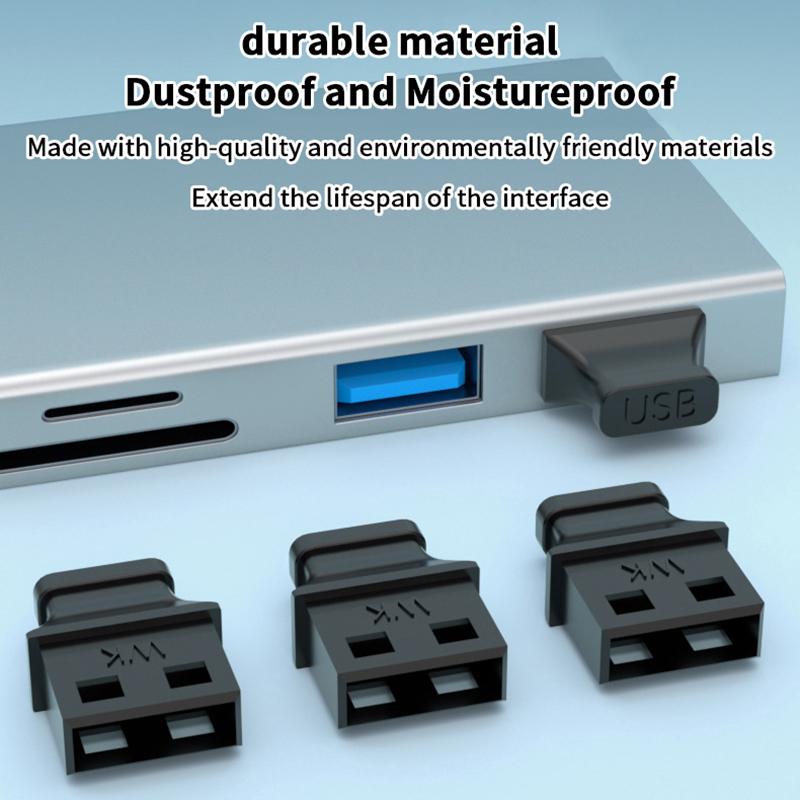 Outdoor Power Socket Cover - ปลั๊กพอร์ต USB พร้อมที่จับ ฝาปิดป้องกันฝุ่นสำหรับพอร์ตอินเทอร์เฟซที่ไม่ได้ใช้งาน สำหรับแล็ปท็อป คอมพิวเตอร์