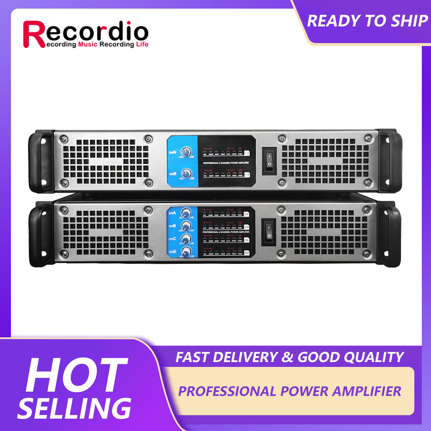 Outdoor Power Amplifier - GAP-602 Professional 2 Channel Audio High