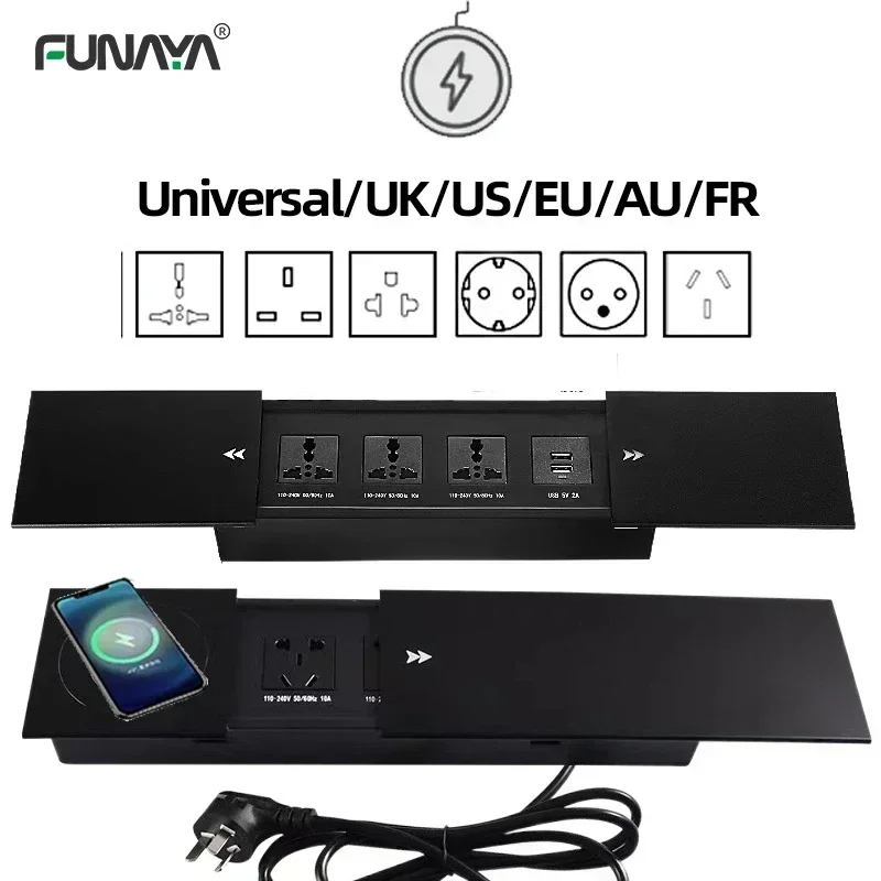 Outdoor Usb Power Strip - เต้ารับไฟฟ้าแบบซ่อนในโต๊ะ 2 ช่อง 3 ช่องเสียบ พร้อมพอร์ต