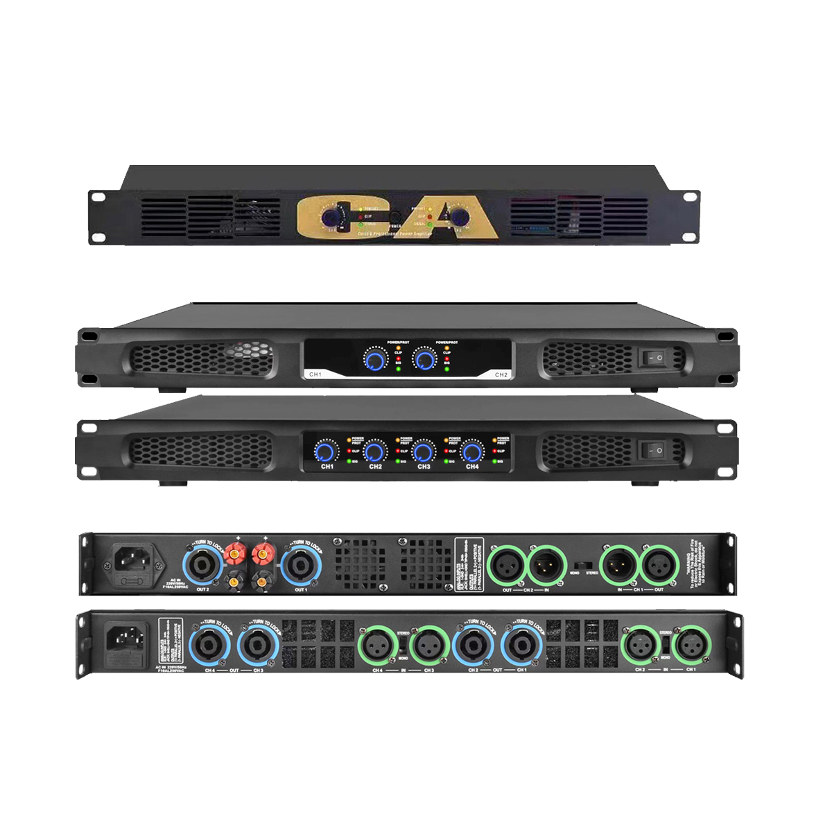 Outdoor Power Amplifier - ชุดเครื่องเสียง micwl Pro CA 5200W เครื่องขยายเสียงดิจิตอล4ช่อง2600วัตต์แอมป์มาตรฐาน19