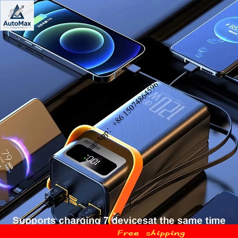 Outdoor Power Equipment - 120W 150000mAh แบตเตอรี่สำรองแบบชาร์จเร็ว ความจุขนาดใหญ่ แหล่งจ่ายไฟมือถือสำหรับใช้งานกลางแจ้ง แบตเตอรี่สำรองภายนอกสำหรับการตั้งแคมป์กลางแจ้ง