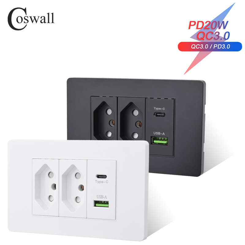 Outdoor Usb Power Strip - Coswall PC บราซิลมาตรฐาน 20A Power Brasil
