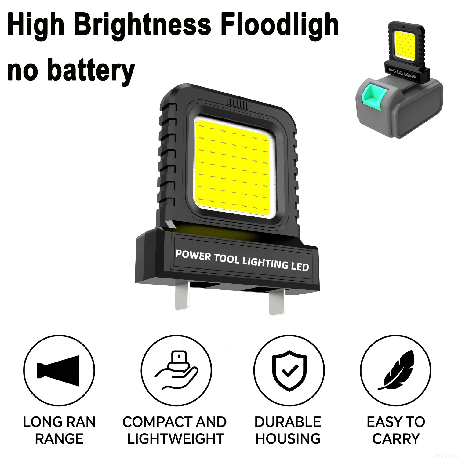 Outdoor Power Not Working - ไฟส่องสว่าง LED แบบใช้แบตเตอรี่สำหรับเครื่องมือไฟฟ้า - ไฟทำงานกลางแจ้งที่สว่าง ทนทาน