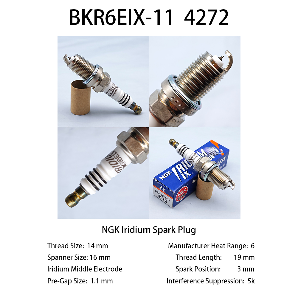 Ngk Spark Plug Iridium Ix - หัวเทียนแท้ NGK IX อิริเดียม รุ่น BKR6EIX-11