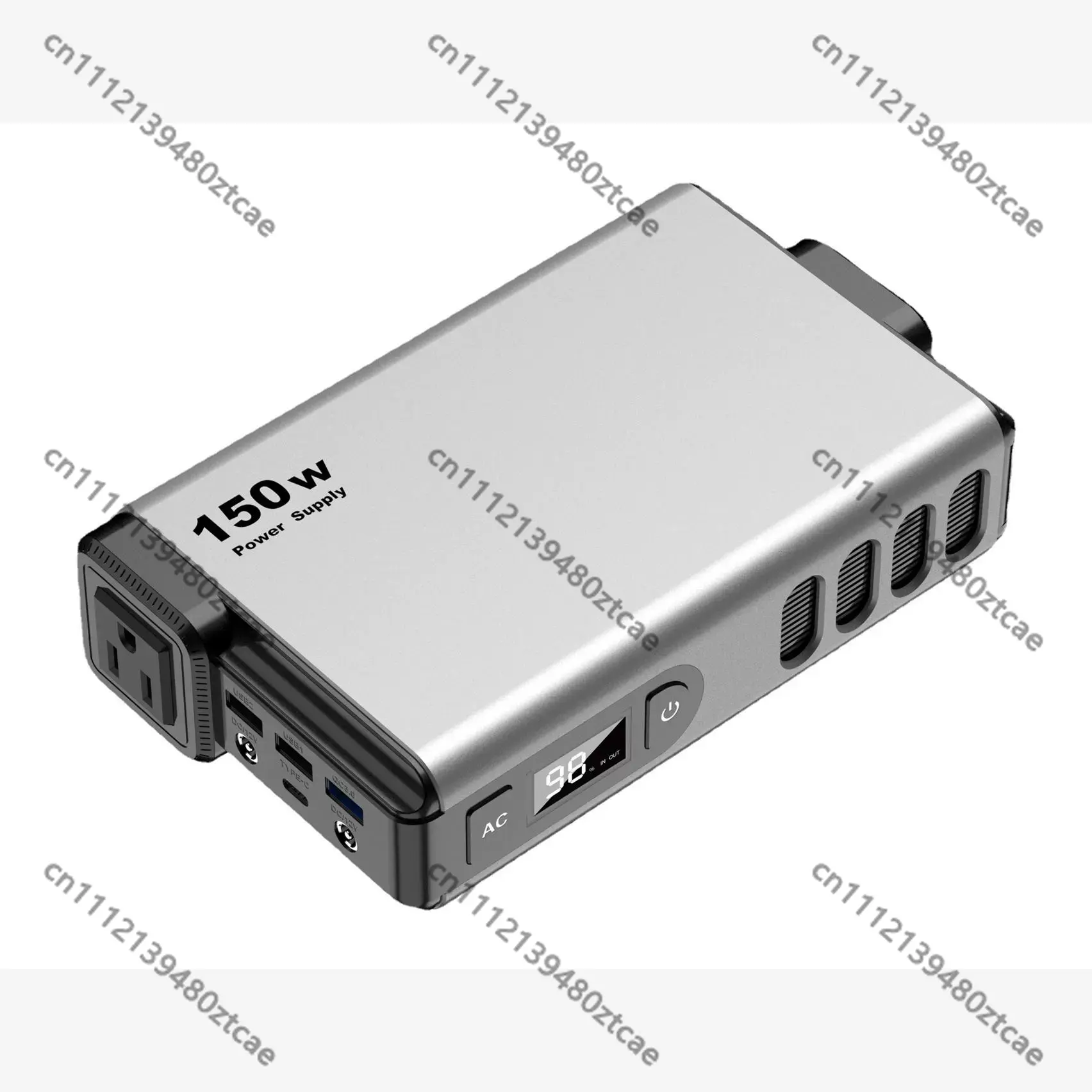 Outdoor Power Bank With Ac Outlet - สถานีไฟฟ้าพกพา 150W 32000mAh เครื่องกำเนิดไฟสำรองสำหรับใช้งานกลางแจ้ง ช่องเสียบ AC