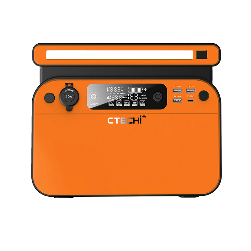 Ups Power Supply Outdoor - CTECHi เครื่องกำเนิดไฟฟ้าพลังงานแสงอาทิตย์แบบพกพา 500W ระบบสำรองไฟฉุกเฉินสำหรับตั้งแคมป์กลางแจ้ง สถานีจ่ายไฟสำรองฉุกเฉินแบบพกพา