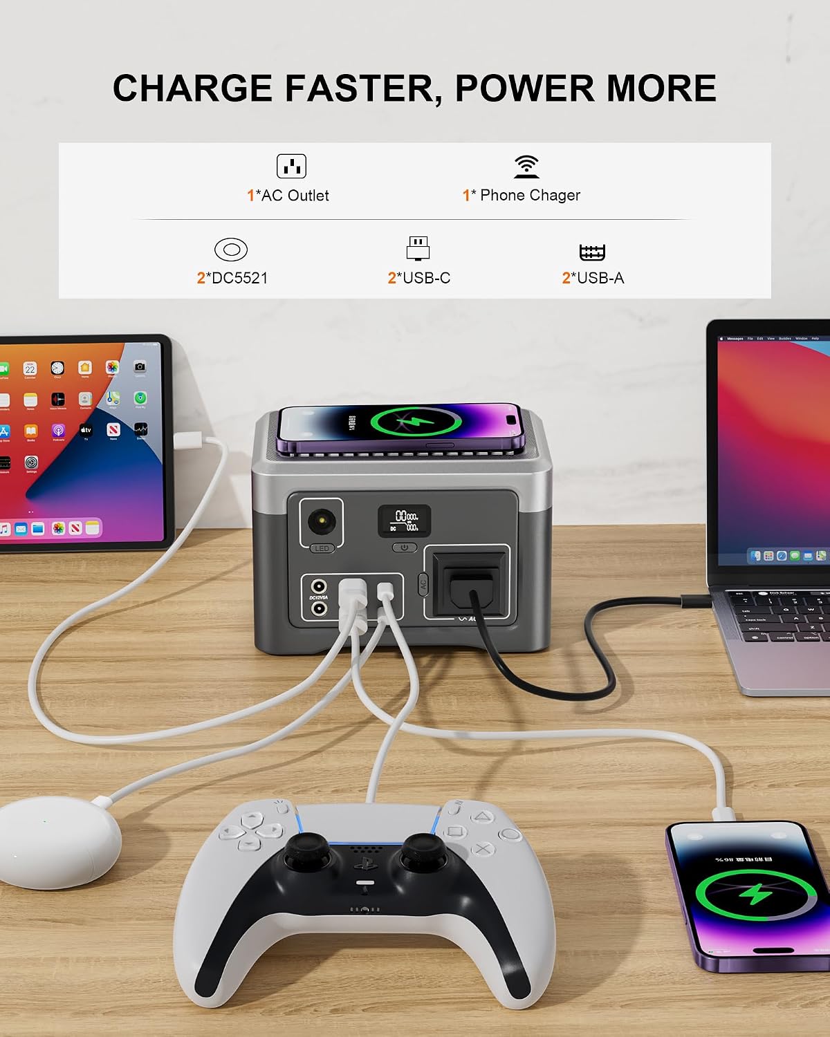 สถานีพลังงานแบบพกพา 192Wh เครื - Outdoor Power Bank With Ac Outlet บทวิจารณ์และราคา