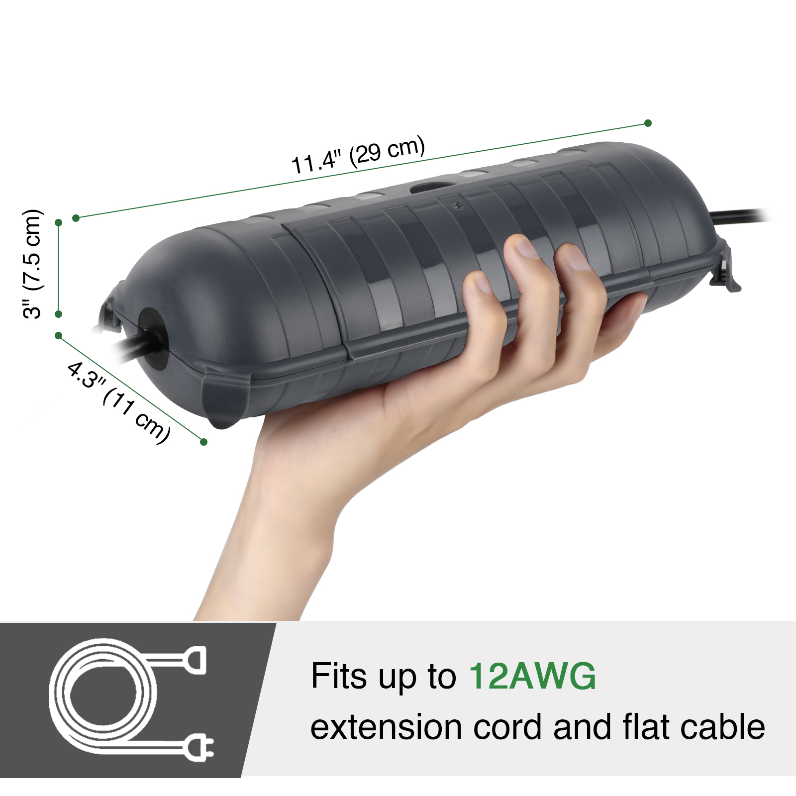 ฝาครอบสายไฟฟ้ากลางแจ้งขนาดใหญ่ - Outdoor Power Adapter บทวิจารณ์และราคา