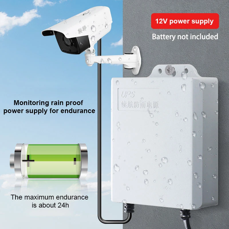 เอาต์พุตคู่ 12V 2A UPS การตรวจ - Ups Power Supply Outdoor บทวิจารณ์และราคา