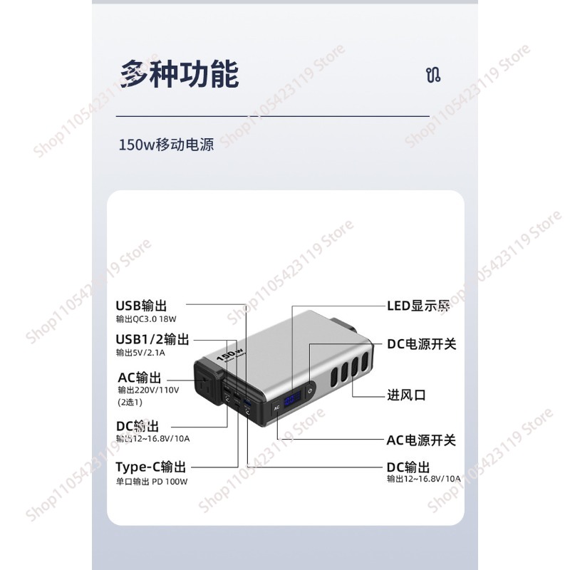 เครื่องกำเนิดไฟฟ้ากลางแจ้ง 150 - Outdoor Power Bank With Ac Outlet บทวิจารณ์และราคา
