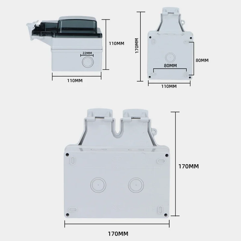 Tuya ปลั๊กไฟฟ้า IP66กลางแจ้ง E - Outdoor Usb Power Strip บทวิจารณ์และราคา