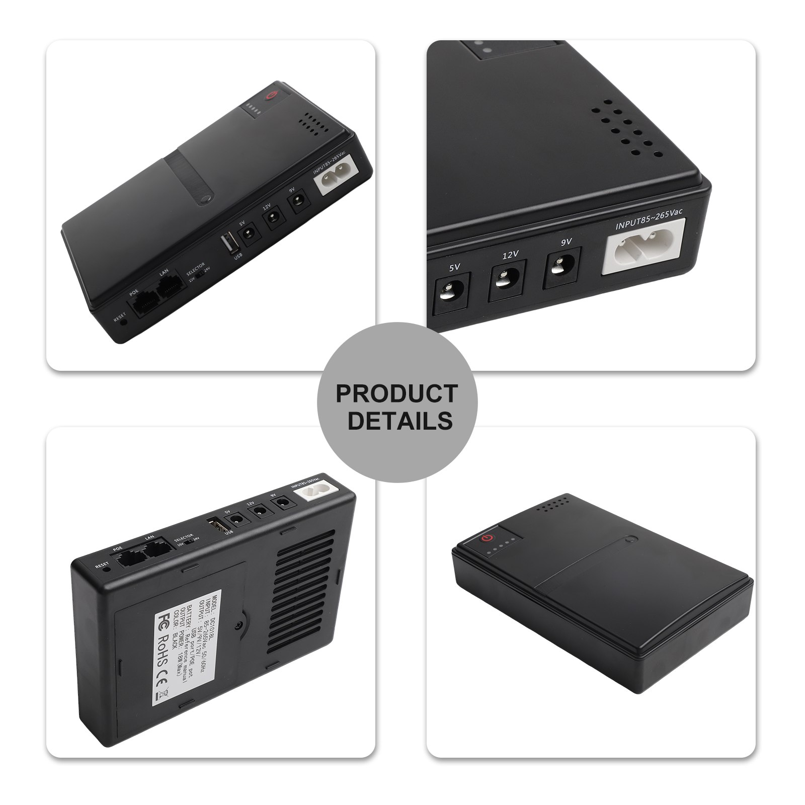 1018L 5V 9V 12V แบตเตอรี่สำรอง - Ups Power Supply Outdoor บทวิจารณ์และราคา