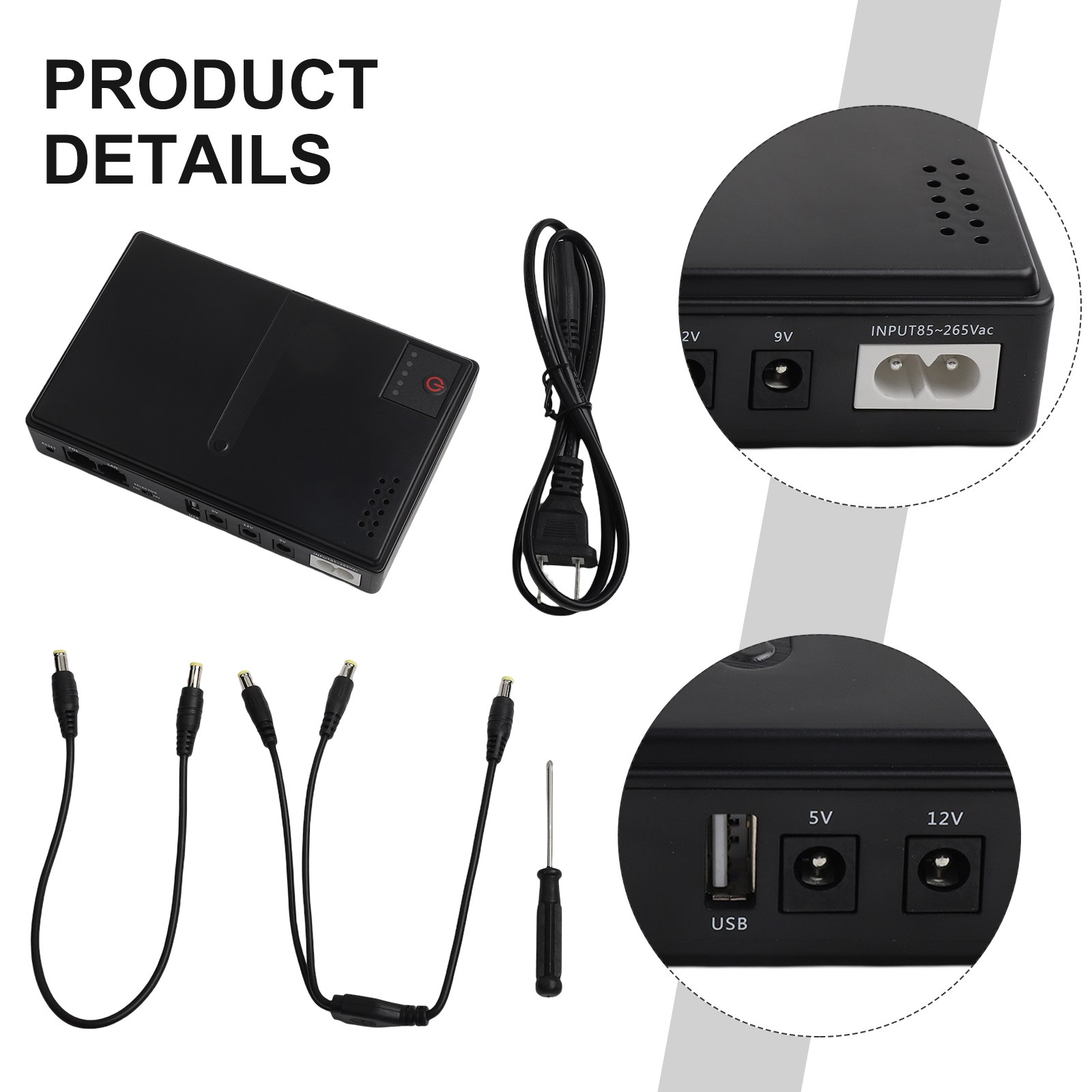 1018L 5V 9V 12V แบตเตอรี่สำรอง - Ups Power Supply Outdoor บทวิจารณ์และราคา