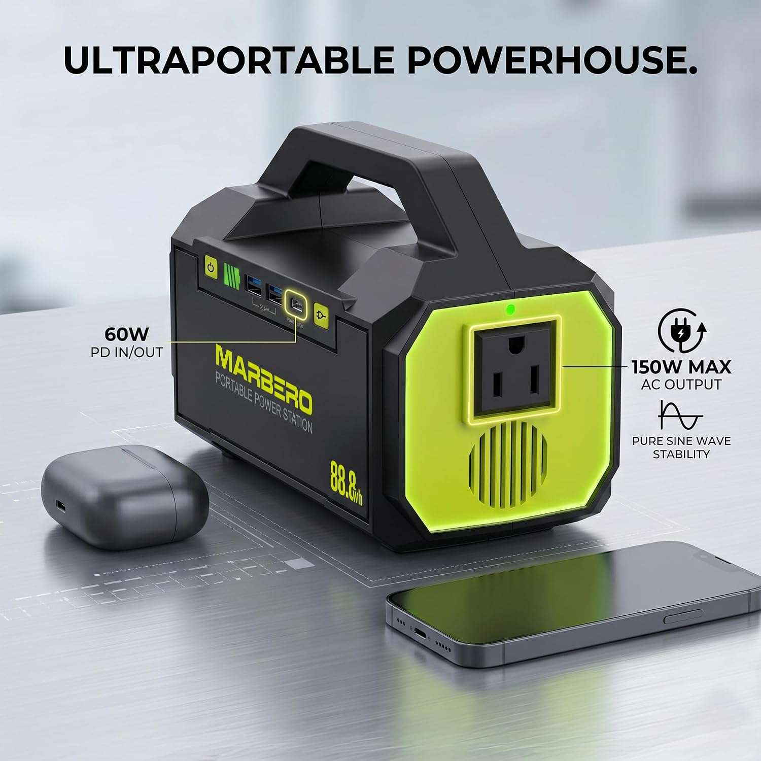 สถานีพลังงานแบบพกพาพร้อมช่องเส - Outdoor Power Bank With Ac Outlet บทวิจารณ์และราคา