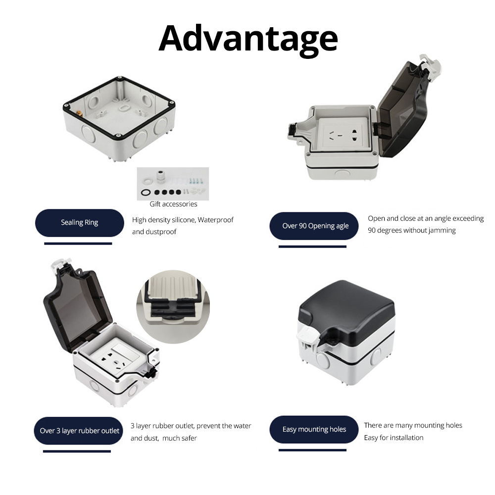 Wallpad IP66 กันฝุ่นกันน้ํากลา - Outdoor Power Adapter บทวิจารณ์และราคา
