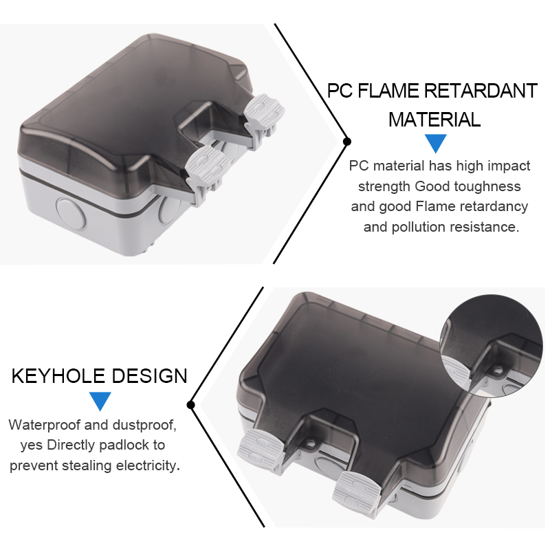 IP66 EU เยอรมนีมาตรฐานกันน้ำกล - Outdoor Usb Power Strip บทวิจารณ์และราคา