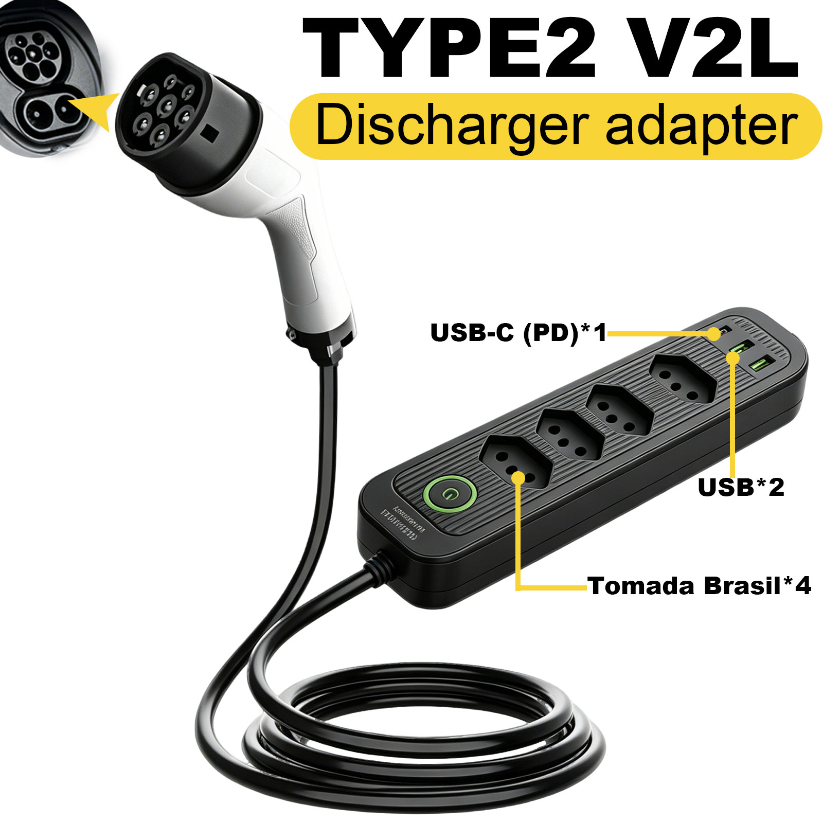 อะแดปเตอร์ปล่อยไฟ Type2 V2L 16 - Outdoor Power Adapter บทวิจารณ์และราคา