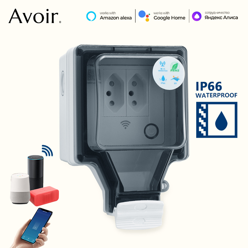 Avoir Tuya เต้ารับอัจฉริยะ Wi- - Outdoor Power Not Working บทวิจารณ์และราคา