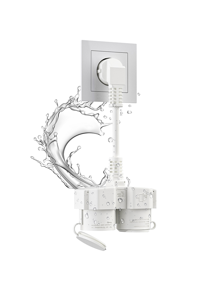 สายต่อพ่วง EU พร้อมเต้ารับ Sch - Outdoor Power Socket Cover บทวิจารณ์และราคา