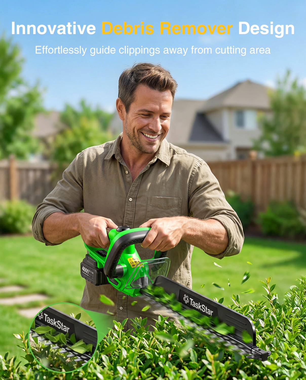 TaskStar เครื่องตัดแต่งกิ่งไม้ - Hedge Trimmer Cordless บทวิจารณ์และราคา