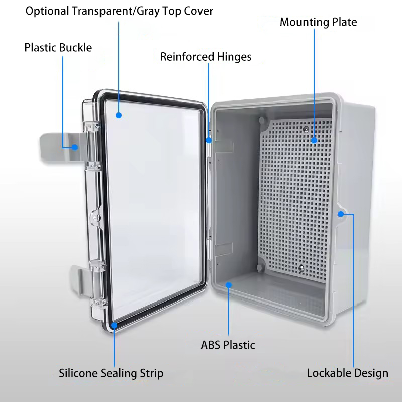กล่องรวมสายไฟฟ้ากันน้ำ IP66 สี - Outdoor Power Box Cover บทวิจารณ์และราคา