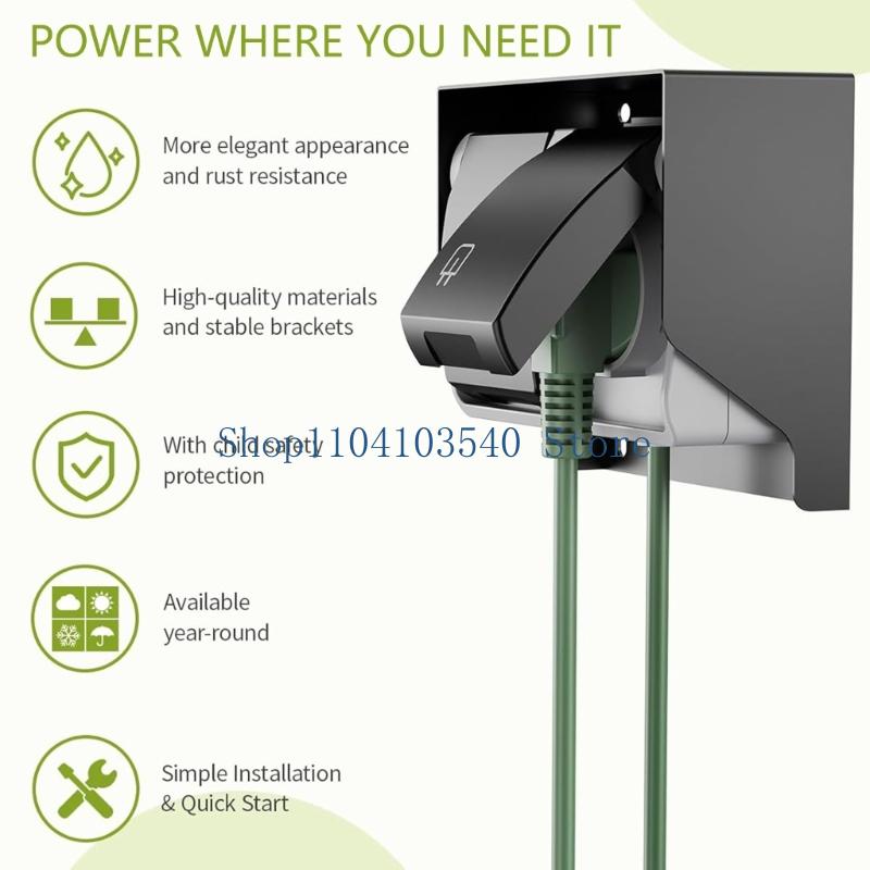 02DC Electrical Outlet ครัวเรื - Outdoor Power Socket Cover บทวิจารณ์และราคา