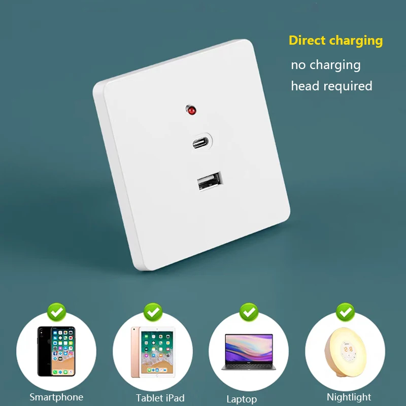 สีดํา Universal Wall USB C ซ็อ - Outdoor Usb Power Strip บทวิจารณ์และราคา