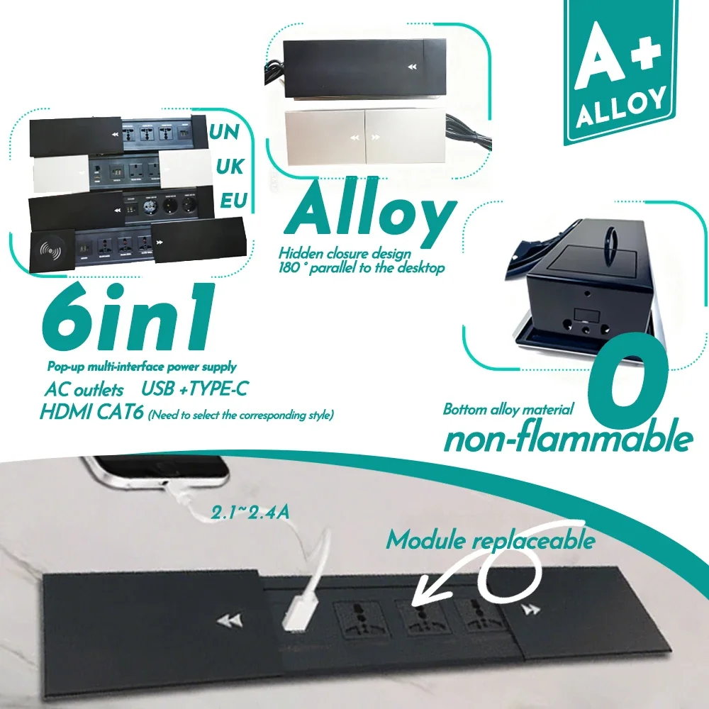 เต้ารับไฟฟ้าแบบซ่อนในโต๊ะ 2 ช่ - Outdoor Usb Power Strip บทวิจารณ์และราคา