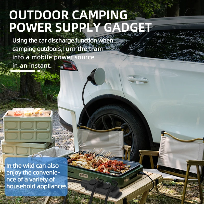 สายชาร์จรถยนต์ไฟฟ้าแบบพกพา 16A - Outdoor Power Adapter บทวิจารณ์และราคา