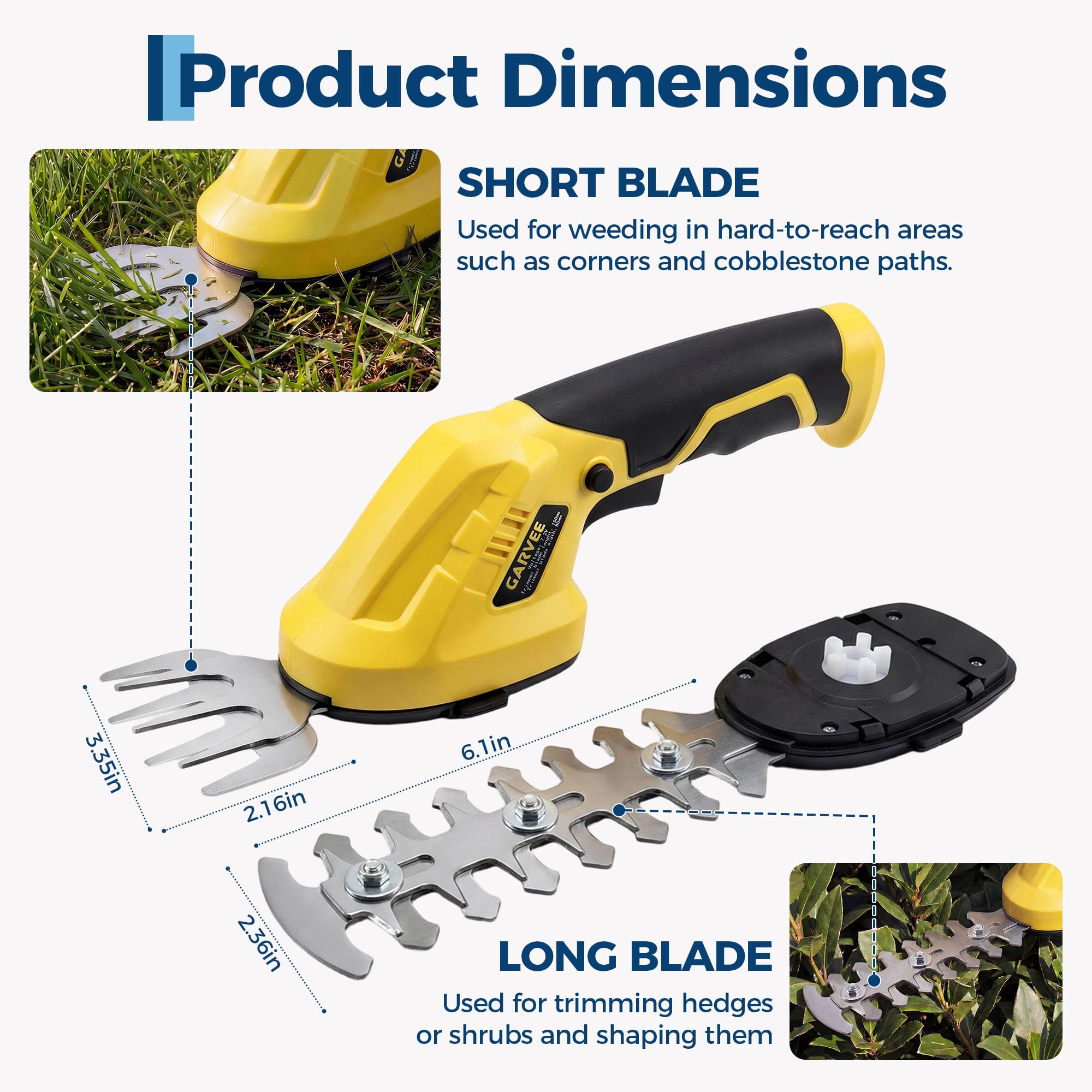 เครื่องตัดหญ้าไร้สาย 2-in-1 แบ - Hedge Trimmer Cordless บทวิจารณ์และราคา